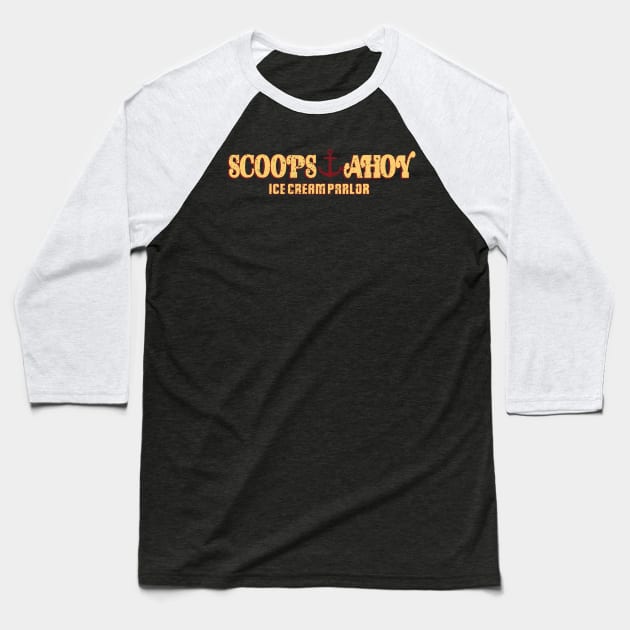 STRANGER THINGS 3: SCOOPS AHOY GRUNGE STYLE Baseball T-Shirt by FunGangStore